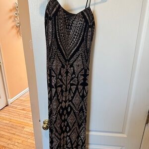 Black and Gold Prom Gown